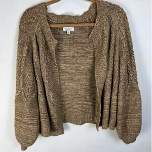 Lucky Brand Brown Knit Cardigan